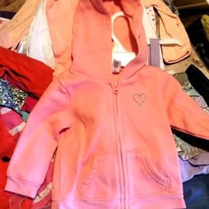 Little girls 12 month hoodie new